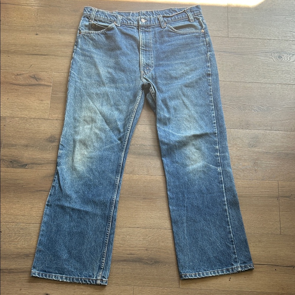 Levi's Orange Tab Vintage Men's Medium Blue Bootcut Jeans ! 38x30